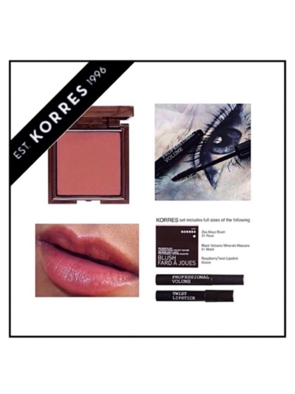 🆕 KORRES Best of Makeup Set Natural Glow Trio